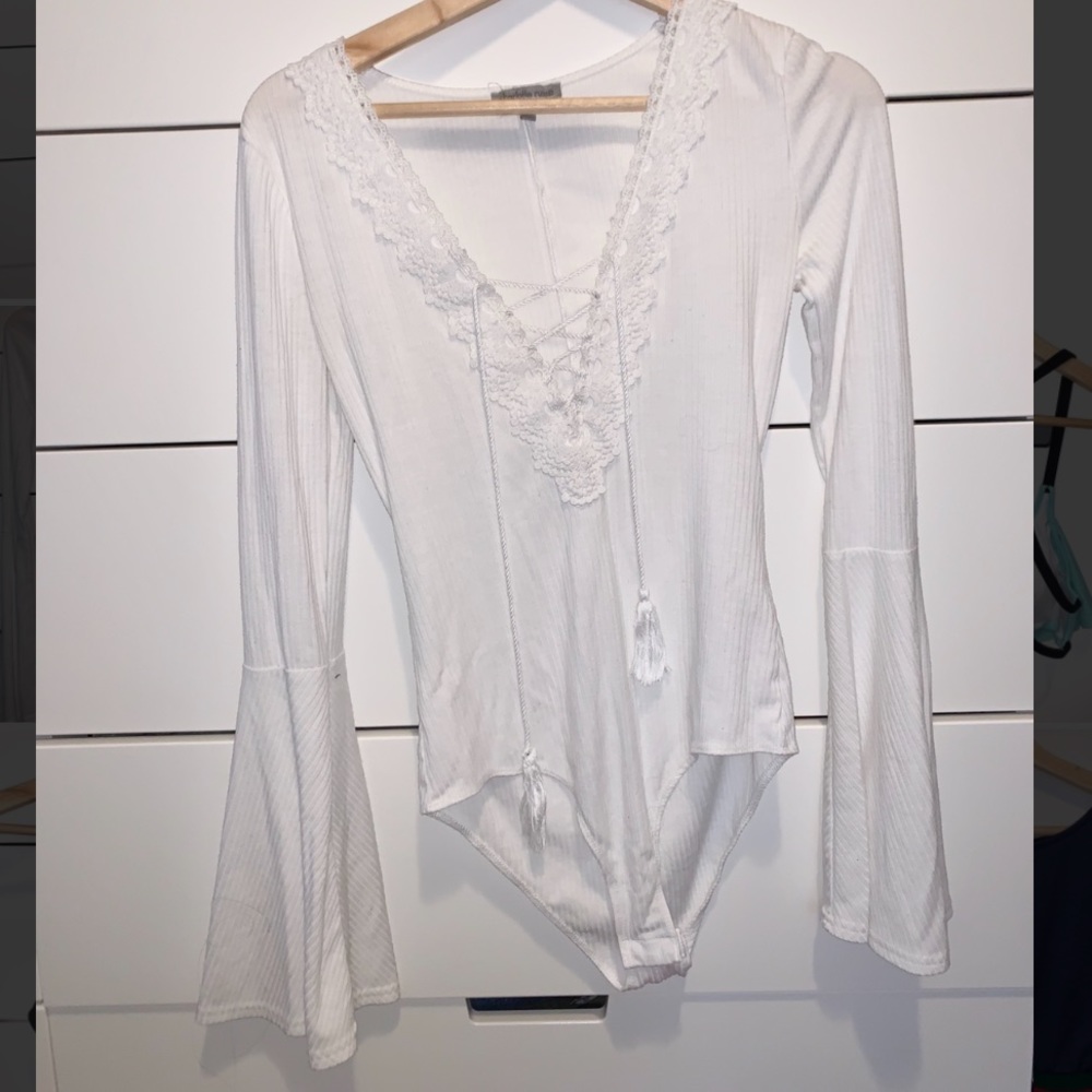 Charlotte Russe Lace Up Body Suit
